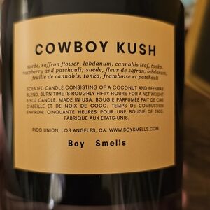 Boy Smells Cowboy Kush Candle - Black